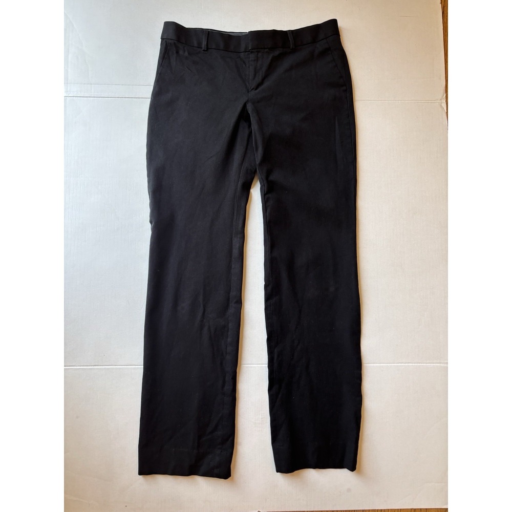 Banana Republic Sloan Dress Pants Womens 10 Black Straight Leg‎ Office Wear